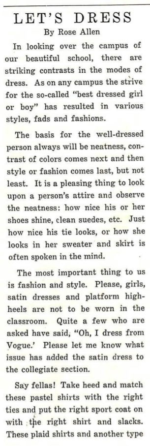 1950 The Meter - How to Dress